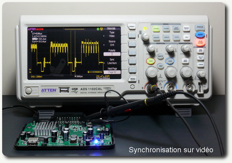 Oscilloscope numérique bicourbe 2 x 100 MHz (Réf - EMD018010)