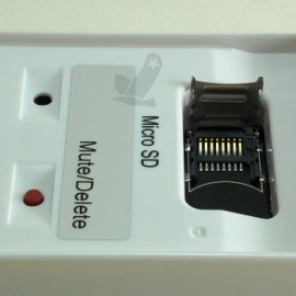 Bouton Mute et support carte microSD